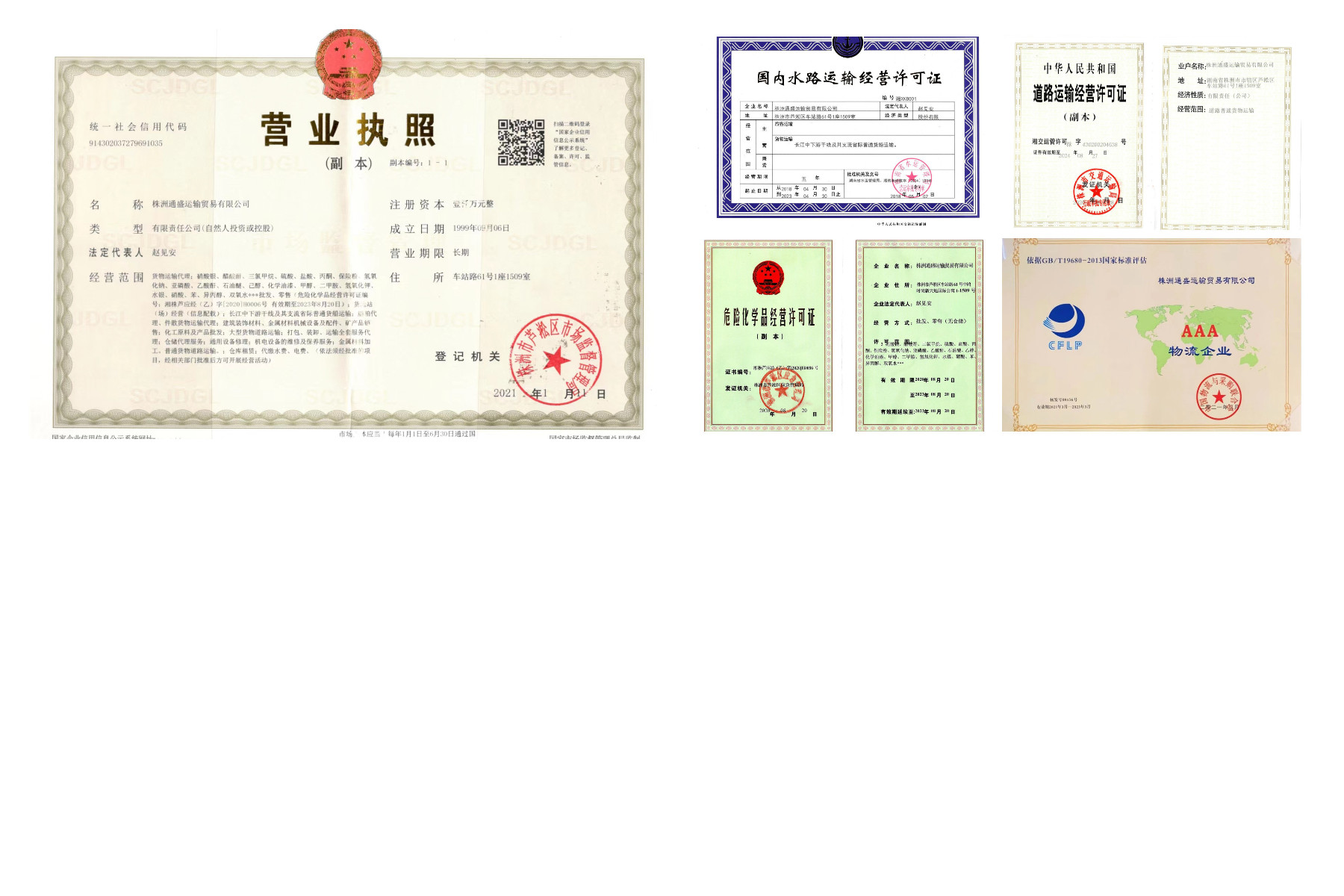 株洲通盛运输贸易有限公司,株洲运输贸易,船舶代理,建筑装饰材料,机械设备配件经营